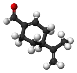 Ball-and-stick model of perillaldehyde