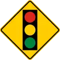 P-3-3 Traffic signals ahead