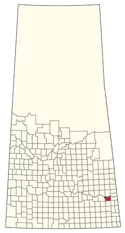 Location of the RM of Willowdale No. 153 in Saskatchewan