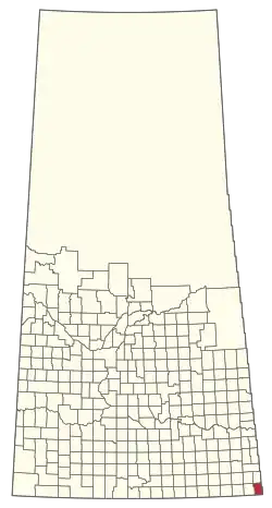 Location of the RM of Argyle No. 1 in Saskatchewan