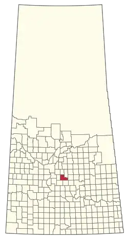 Location of the RM of Morris No. 312 in Saskatchewan