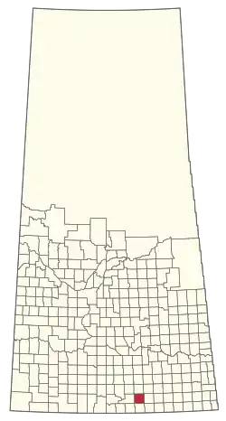 Location of the RM of The Gap No. 39 in Saskatchewan