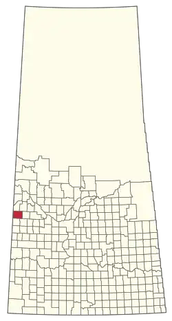 Location of the RM of Senlac No. 411 in Saskatchewan