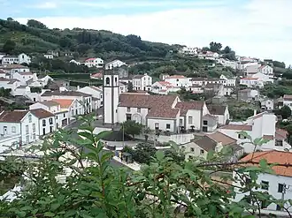 Santo António, with the parochial church central to the residential homes
