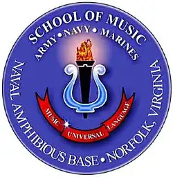 Armed Forces School of Music seal.