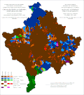 Ethnic structure of Kosovo and Metohija by settlements 1981.