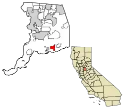 Location of Herald in Sacramento County, California