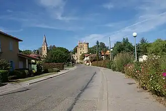 The main road in Saint-Blancard