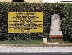 The Roman milestone of Rimazzano