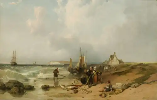 Sands near Boulogne by Clarkson Stanfield