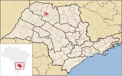 Location of Monte Aprazível