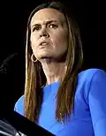 Photographic portrait of Sarah Huckabee Sanders