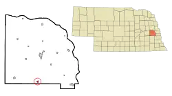 Location of Ceresco, Nebraska