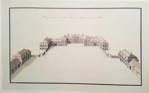 The entrance front of the Saxon Palace in the 18th century