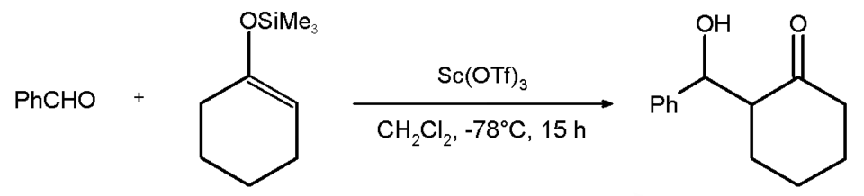 Sc(OTf)3-mediated aldol condensation