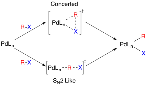 Mechanisms of oxidative addition