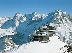 The summit station on Schilthorn, 1988