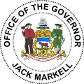 Seal of Jack Markell, Governor of Delaware 2009–2017