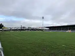 Killinan End (west seating) and New Stand (north seating)