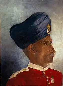 Sepoy of the Indian infantry, circa 1900