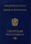 An Austrian service passport (2006–2014)