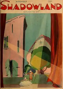 Cover illustration featuring art deco design with stylized figures in a theater scene