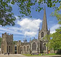 Sheffield Cathedral, one of the oldest churches in the city and the mother church of the Diocese of Sheffield