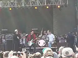 Slaves performing with Michael Swank of Myka Relocate