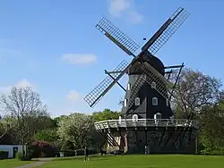 The Castle Mill (Slottsmöllan), an old windmill located on the remains of the bastion Stenbocken, southwest of the castle. Built in 1850 and put into operation in 1851, it is a smock mill that replaced the old post mill on the site.
