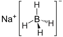 Wireframe model of sodium borohydride