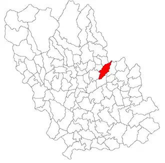 Location in Prahova County