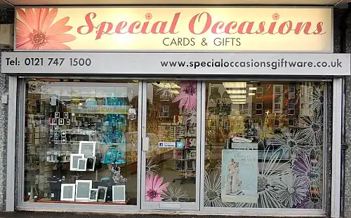 Special Occasions Giftware on the Chester Road, Castle Bromwich.