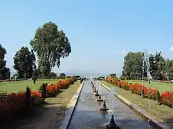 Image 56Shalimar Bagh, Srinagar, depicting a water way (from History of gardening)