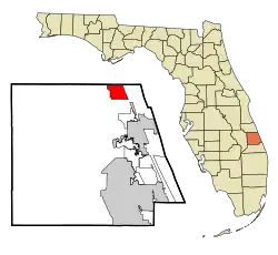 Location in St. Lucie County and the state of Florida