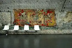 Old advertising from the 1950-70s revealed when the station was under renovation in 2008