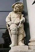 Statue of a dwarf in the garden of Villa Trento, Costozza di Longare (Vicenza)