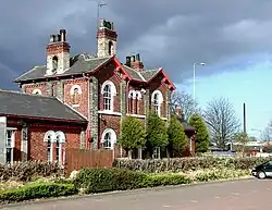 Stepney Railway station building (rear), built 1853 (2009)