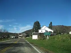 Entering Steuben from the south on WIS 131
