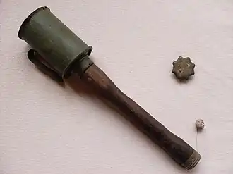 Removed metal cap on M17 grenade