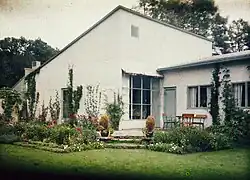 House in Stockholm, Autochrome, 1930.
