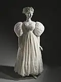 White summer dress, c. 1830.