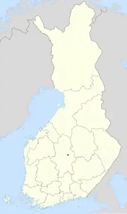 Location of Suolahti in Finland