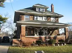 Prairie style Wally Thurow House (1917)