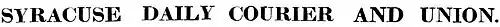Syracuse Daily Courier and Union, logo, June 12, 1865