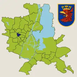 Location within Szczecin