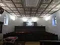 Interior of the reformed church in Szenna