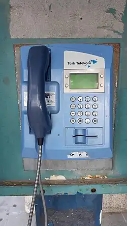 Türk Telekom payphone in Turkey