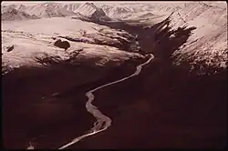 Eastern end of the Atigun River