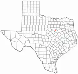 Location of Covington, Texas