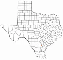 Location of George West, Texas